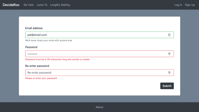 Form validation